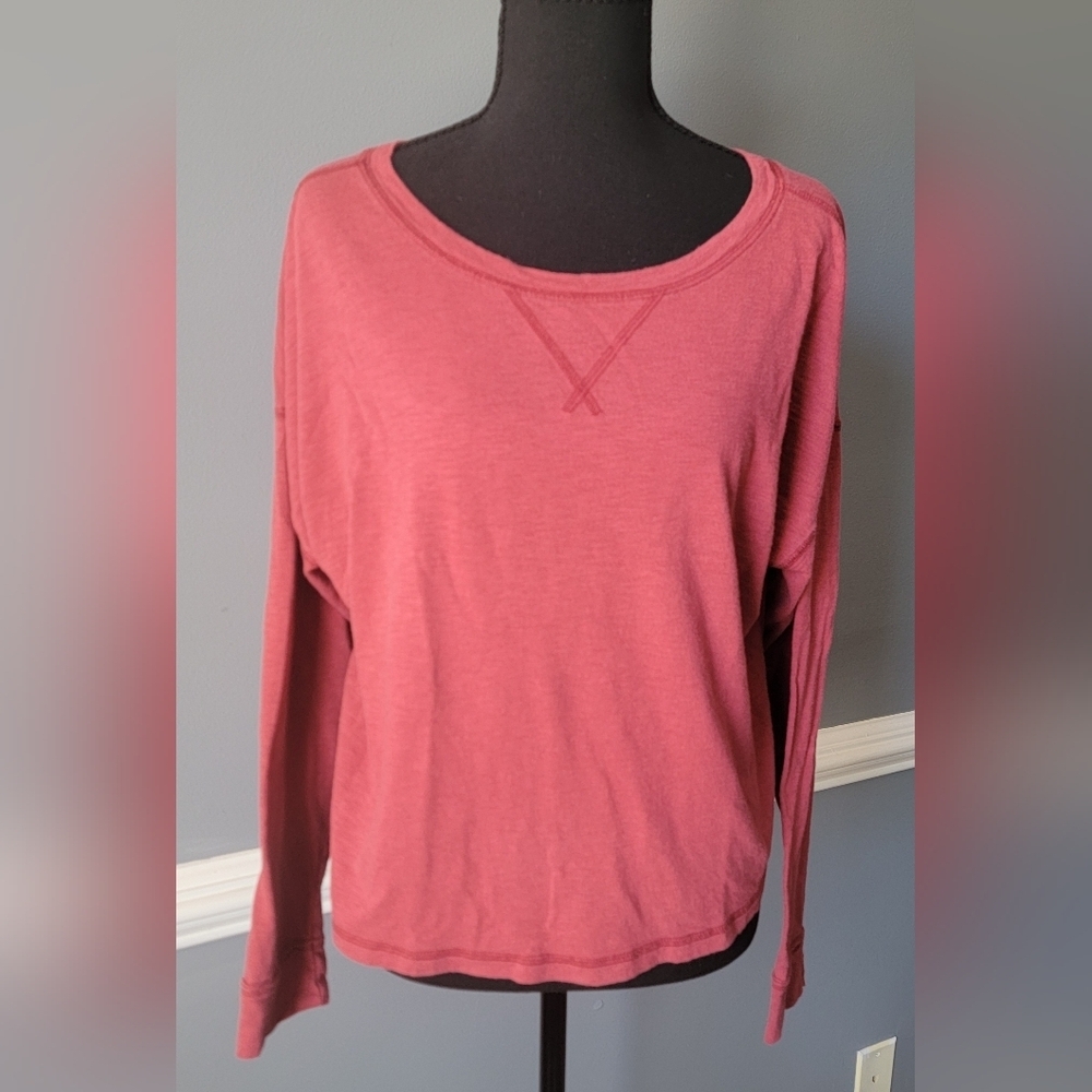 Abercrombie & Fitch Long-Sleeve Scoop Neck Top